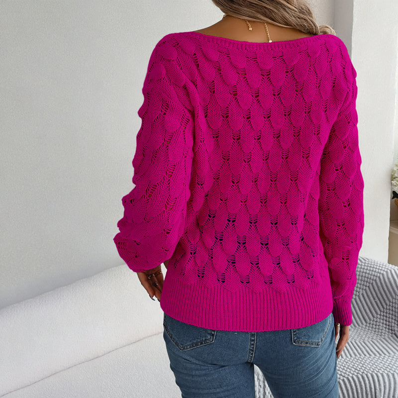 R&B | Hohlstrickpullover Mit Feinem Detailmuster