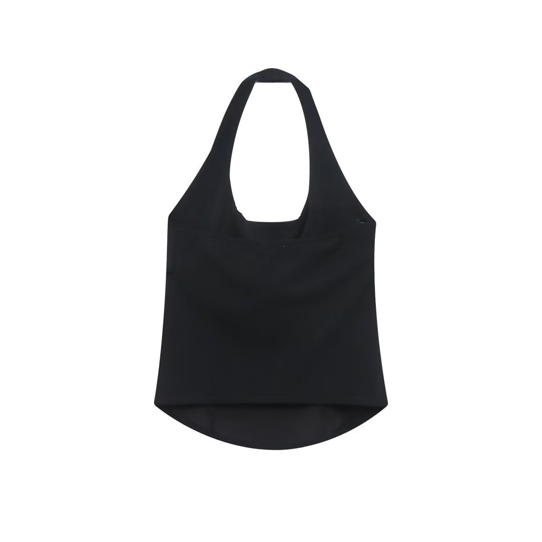Damen elegantes Neckholder-Oberteil mit raffiniertem Knoten-Detail R&B