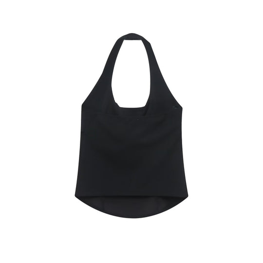 Damen elegantes Neckholder-Oberteil mit raffiniertem Knoten-Detail R&B