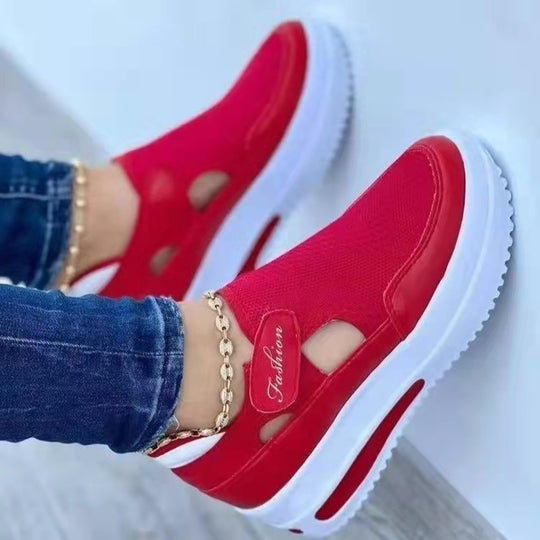 Damen Sneaker im luftigen Mesh-Design mit gepolsterter Sohle R&B