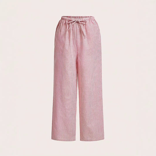 Damen lässige Freizeithose mit Gürtel R&B