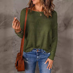 Damen lässiges Strickoberteil