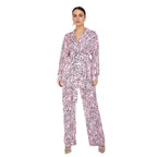 Damen modisches Blazer-Set mit floralen Akzenten R&B