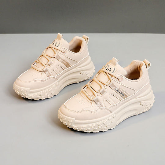 Damen Sportliche Chunky Sneakers mit gepolsterter Sohle und innovativem Schnürsystem R&B