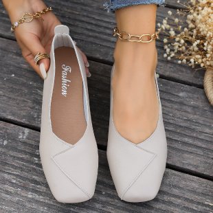 Damen Ballerinas mit elegantem Kreuz-Design und komfortabler Innensohle R&B