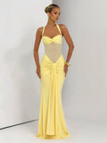 Damen Elegantes Abendkleid mit figurbetontem Schnitt und raffinierten Drapierungen R&B