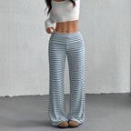 Damen elegante Karottenhosen mit Karo-Muster R&B