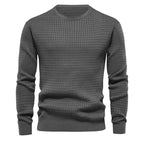 Herren strukturierter Langarmpullover R&B