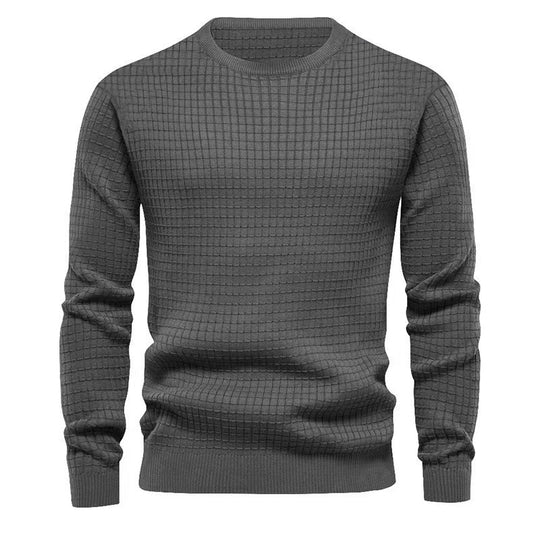 Herren strukturierter Langarmpullover R&B