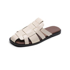 Damen modische Fußbett-Sandalen mit geflochtenen Riemen