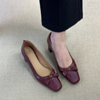 Damen elegante Blockabsatz-Pumps mit modischem Riemchen