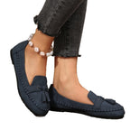 Damen Mokassin-Schuhe mit dekorativem Schleifenakzent und bequemer Sohlenkonstruktion R&B