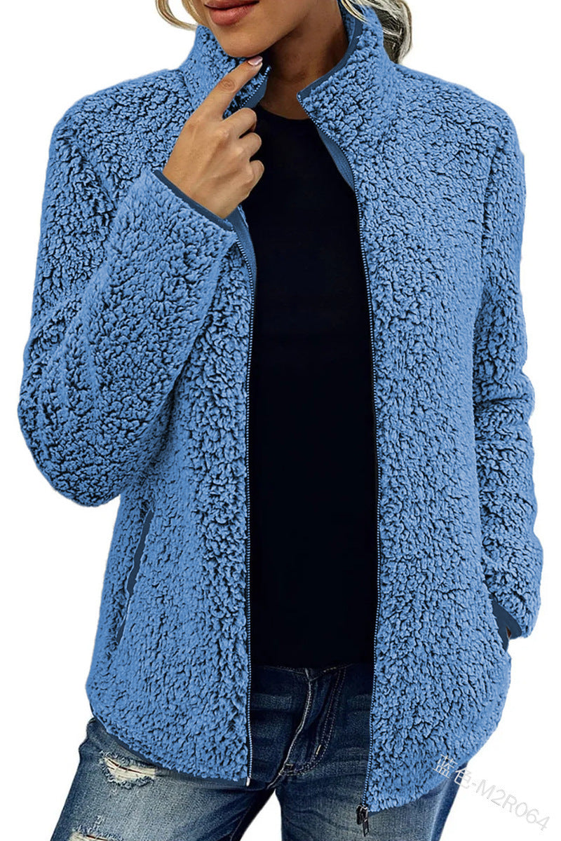 Damen Fleecejacke mit wunderbar weichem Material und stylischem Reißverschluss R&B