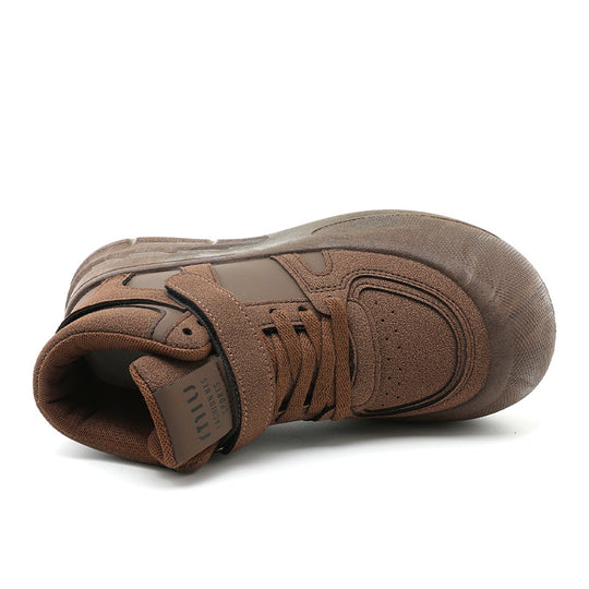 Damen Sportliche High-Top Sneakers mit praktischem Klettverschluss und strapazierfähigem Obermaterial R&B