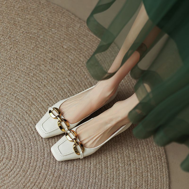 Damen Ballerinas mit elegantem Kettenakzent R&B