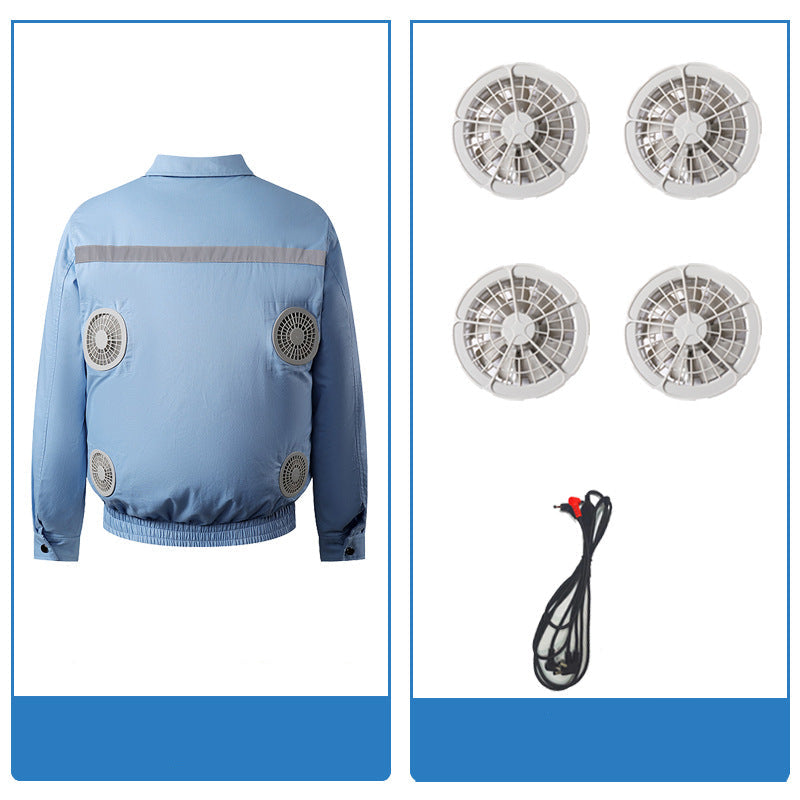 Unisex Nan kühlende Ventilationsjacke mit integrierten Lüftern und USB-Anschluss R&B