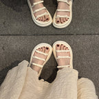 Damen modische Clogs mit gemusterten Riemen und komfortabler Fußbettgestaltung R&B