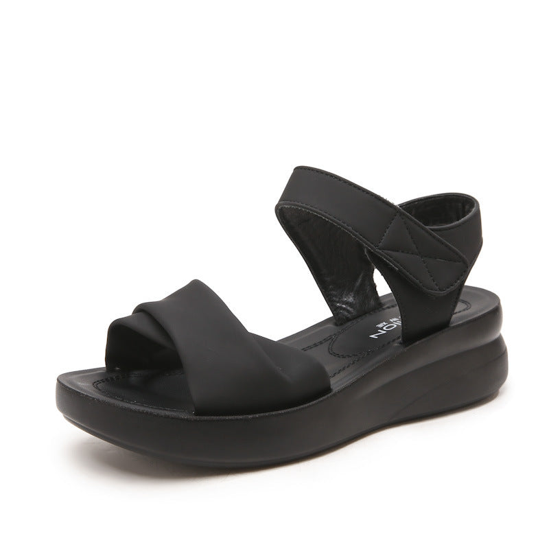 Damen Komfortable Sandalen mit gekreuztem Riemendesign R&B