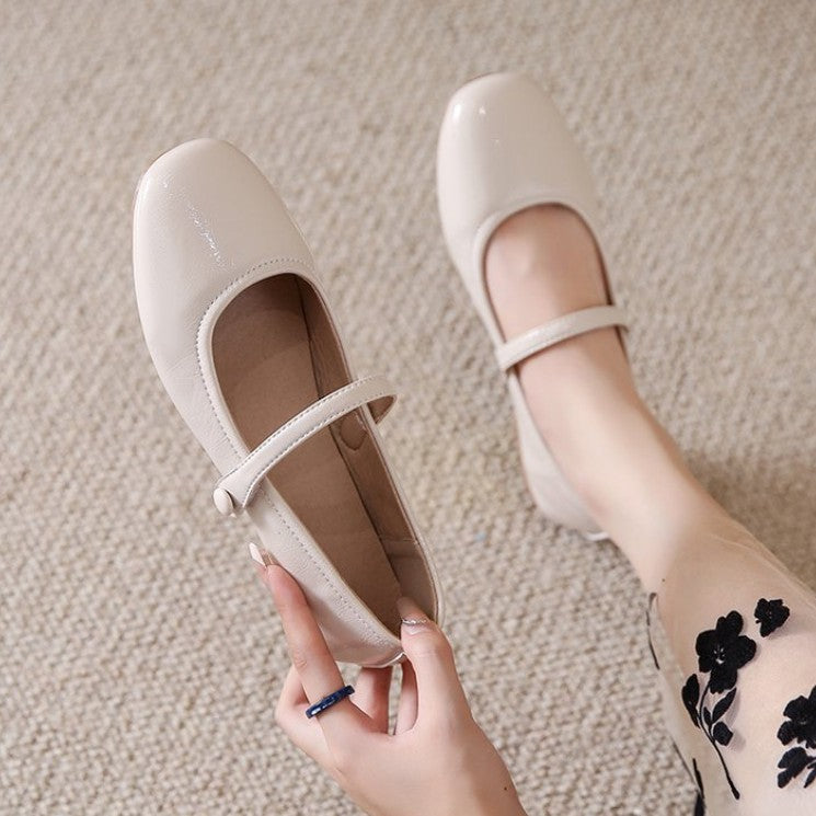 Damen Ballerinas mit dekorativem Riemchen und komfortabler Sohle R&B