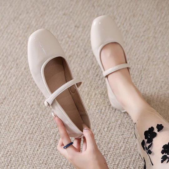 Damen Ballerinas mit dekorativem Riemchen und komfortabler Sohle R&B
