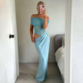 Damen elegantes Abendkleid mit Off-Shoulder-Design R&B