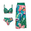 Damen Badeanzug Set mit farbenfrohem Muster R&B
