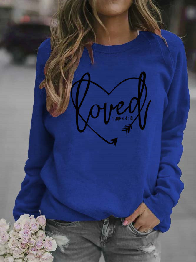 Damen Sweatshirt mit inspirierendem Schriftzug und trendigem Design R&B