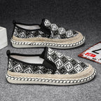 Damen Slip-On Espadrilles mit kunstvoller Stickerei