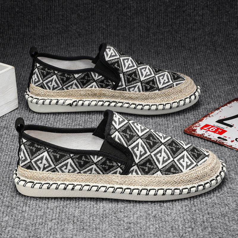 Damen Slip-On Espadrilles mit kunstvoller Stickerei