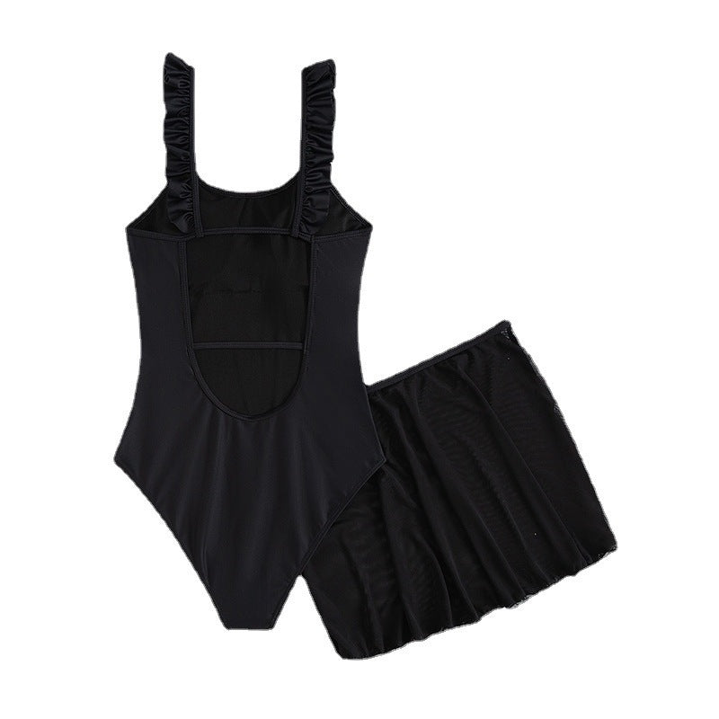 Damen Strandkleid mit Rüschendetails und verstellbarem Rücken R&B