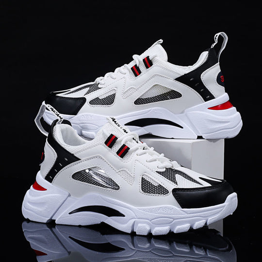 Damen Sportliche Chunky Sneakers mit atmungsaktiver Mesh-Oberfläche und rutschfester Sohle R&B