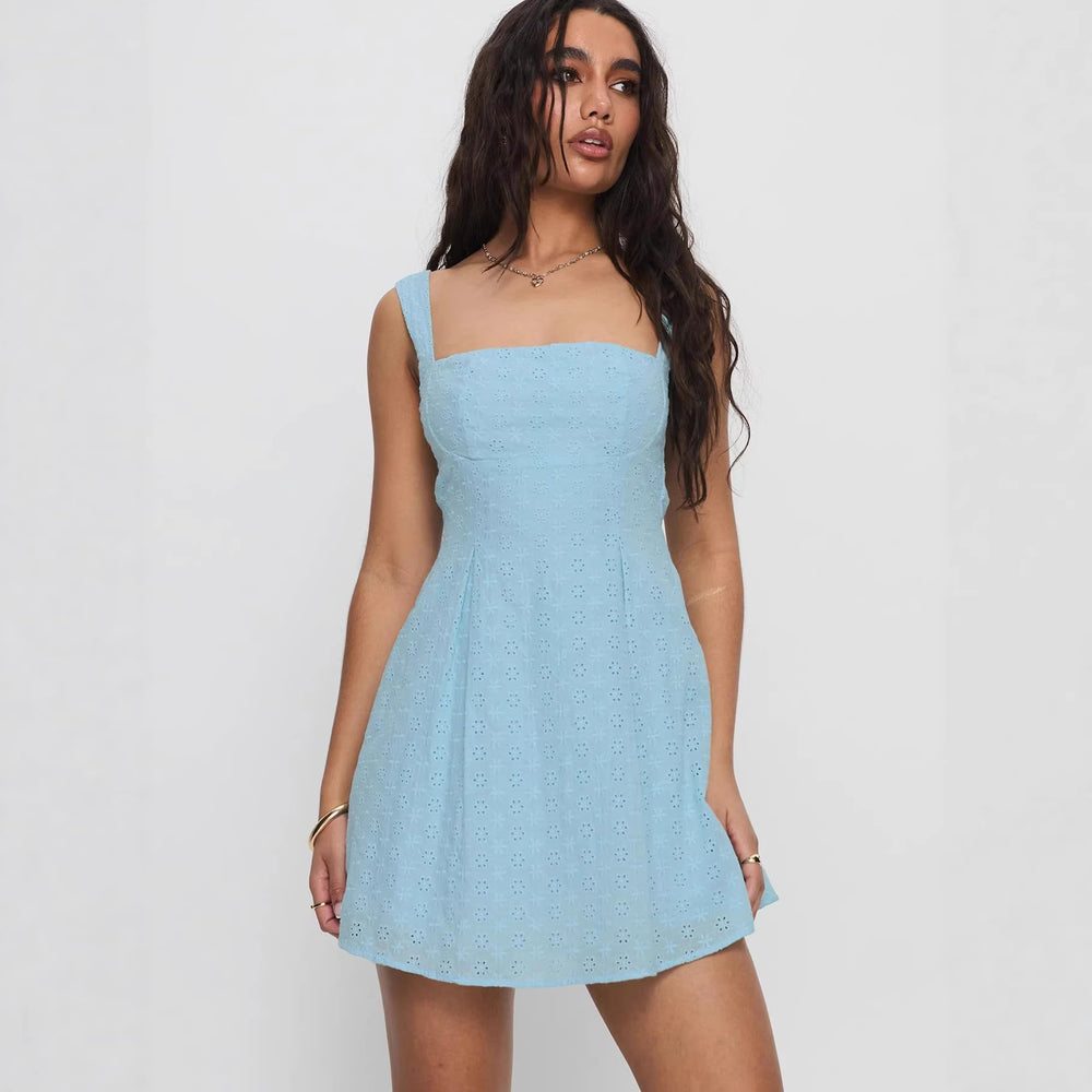 Damen Sommerliches Minikleid mit zauberhaftem Blütenmuster und verstellbaren Trägern R&B