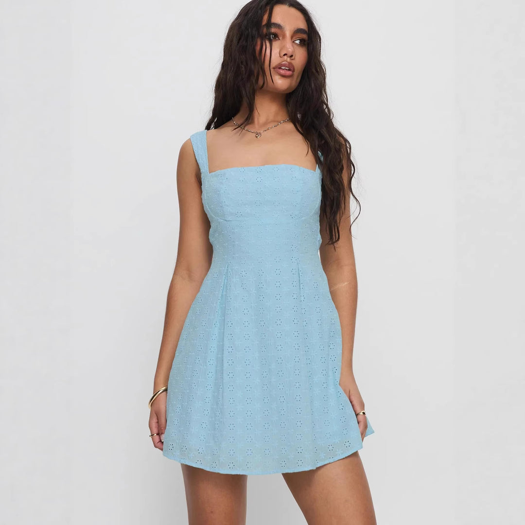 Damen Sommerliches Minikleid mit zauberhaftem Blütenmuster und verstellbaren Trägern R&B