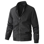 Herren stylische Freizeitjacke mit modischem Stehkragen