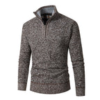 Herren Pullover mit hohem Kragen und praktischen Reißverschluss R&B