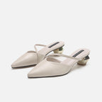 Damen Sling-Pumps mit einzigartigem geometrischen Absatzdesign R&B