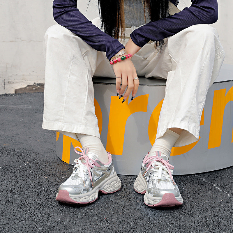 Damen Sportliche Sneakers mit atmungsaktiver Oberflächenstruktur und rutschfestem Sohlenprofil R&B