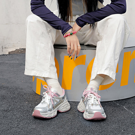 Damen Sportliche Sneakers mit atmungsaktiver Oberflächenstruktur und rutschfestem Sohlenprofil R&B