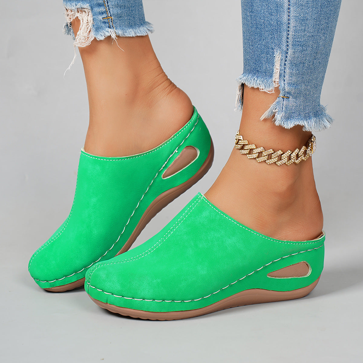Damen Mules mit ergonomischem Fußbett und modischem Schnitt R&B