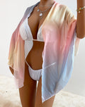 Damen luftiger Strandkimono aus leichtem Material R&B
