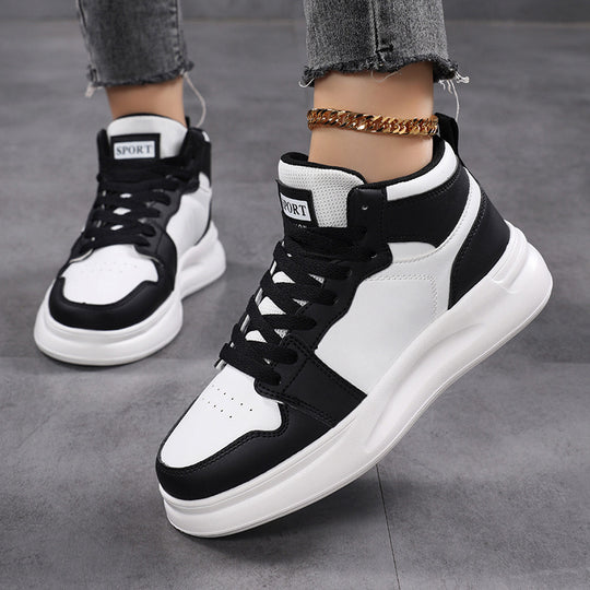 Damen Sportliche High-Top Sneaker mit atmungsaktivem Obermaterial R&B