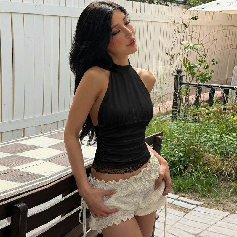 Damen Haltertop mit Raffungen R&B