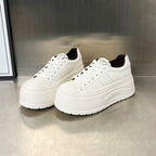 Damen Plateau-Sneaker mit verstärkter Laufsohle und atmungsaktivem Obermaterial R&B