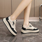 Damen modische Chunky Sneakers mit atmungsaktivem Obermaterial und rutschfester Sohle R&B