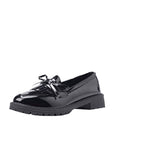Damen Klassische Loafers mit elegantem Lackfinish und modischem Schleifen-Detail R&B