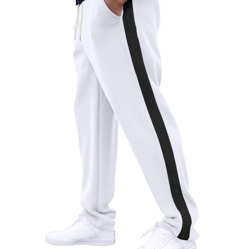 Herren Sportliche Jogginghose mit Knopfleiste und elastischem Bund