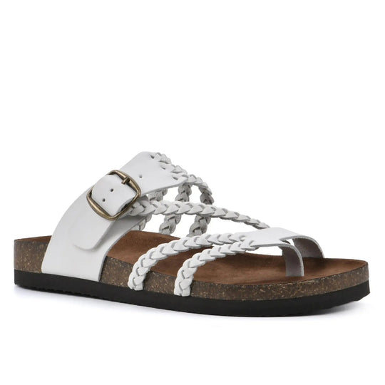 Damen Sandalen mit geflochtenem Riemendesign und verstellbarem Schnallenverschluss R&B