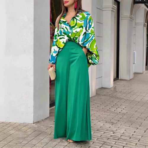 Damen Weit geschnittene Culotte-Hose mit hohem Bund und fließendem Stoff R&B
