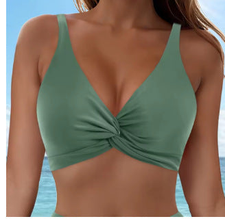 Damen Sportliches Bikinioberteil mit Twist-Design R&B