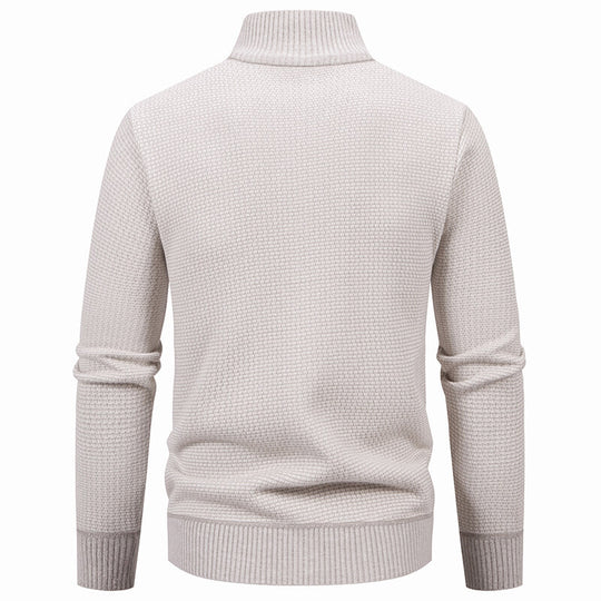 Herren Strickjacke mit modernem Reißverschluss und praktischen Taschen R&B